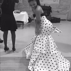 Polka Dot Prom Dress